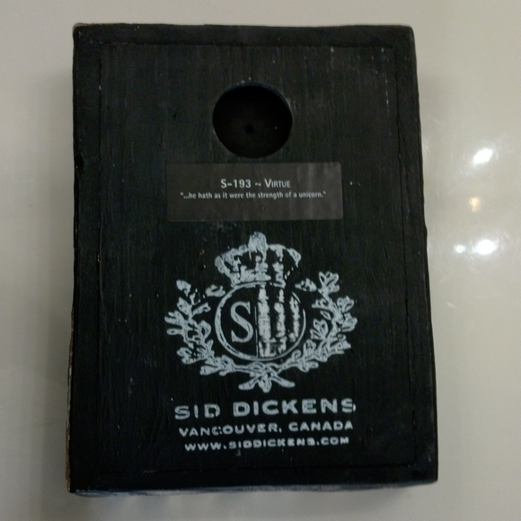 Sid Dickens, S-193 "Virtue" silver unicorn Memory-Block tile *Rare & Retired* - Picture 8 of 8